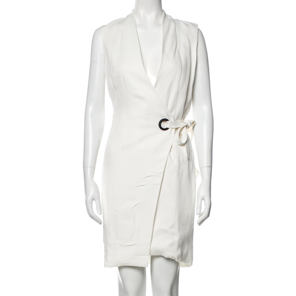 Behno plunge neckline mini dress